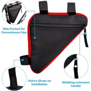 Muestra gratuita: Bolsa multifuncional impermeable de poliéster para bicicleta, para deportes de aventura, con soporte para trípode, para bicicleta de montaña - Product Image 5