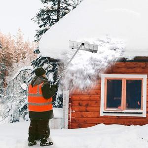 Râteau à neige industriel en alliage d'aluminium durable, léger, avec manche télescopique réglable, blanc <span class=keywords><strong>Wolin</strong></span>, pour le déneigement - Product Image 6