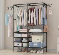 Gran oferta, soporte para ropa, colgador portátil, tienda de ropa, trípode de almacenamiento, estante para colgar ropa para dormitorio