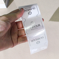 Rouleau adhésif de papier synthétique personnalisable d'autocollant de logo imperméable de logo pour la promotion de l'utilisation de supermarché d'épicerie impression de logo personnalisée