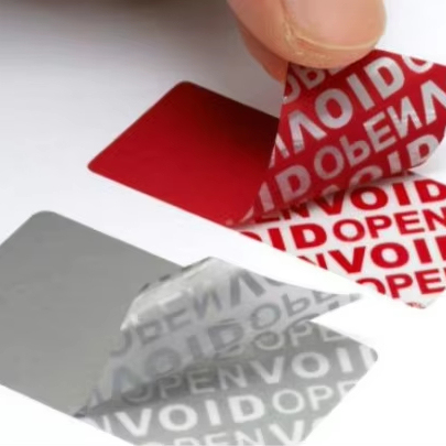 Tamper Evident Void Security Seal Adhesive Vinyl Sticker Warranty Label with Anti-Counterfeit Feature for Certified Free Sample