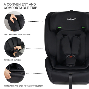 Siège auto bébé confort ECE R129 76-150 cm I-Size, <span class=keywords><strong>rehausseur</strong></span> pour enfant, <span class=keywords><strong>groupe</strong></span> <span class=keywords><strong>1</strong></span>/<span class=keywords><strong>2</strong></span>/<span class=keywords><strong>3</strong></span>, 9-36 kg, jusqu'à 12 ans - Product Image 3