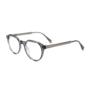 RTA1003 Fabricant professionnel, lunettes à monture en acétate à <span class=keywords><strong>prix</strong></span> de gros, lunettes rondes à rivets optiques - Product Image 2