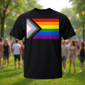 Camiseta Retro Vintage con la Bandera del Orgullo Progresista, Estilo Vintage Promocional - Product Image 2