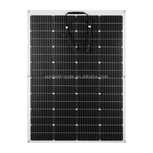 Panneaux solaires photovoltaïques flexibles en fibre de verre Sunfield SFED-F100HDT à haute efficacité, cellules à hétéro-jonction 24%, 182 mm x 182 mm, 100 W, 18 V - Product Image 4