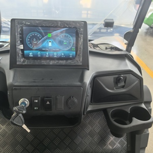Carro <span class=keywords><strong>da</strong></span> Golf Elettrico a 4 Posti per Carichi Pesanti con Vano Portaoggetti, Alimentato a Batteria al Litio, per <span class=keywords><strong>Trasporto</strong></span> Comunitario - Product Image 6
