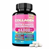 Offre Spéciale : 90 Capsules 14-en-1 pour la Croissance des Cheveux et des Ongles, l'Éclaircissement de la Peau, enrichies en Zinc, Kératine, Biotine, Acide Hyaluronique et Collagène