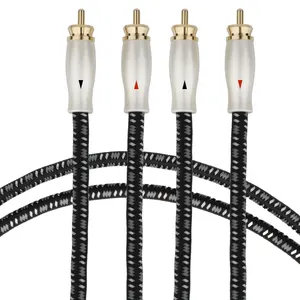 Hi-end HIFI Coaxial Cable Line Cord 6N OFC Plated Extension Male to Male RCA Audio Cable Amplifier DVD rca coaxial cable