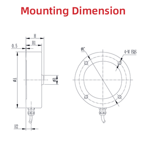 T120 25kn 50kn 100kn 250kn 500kn Nén Phổ Load Cell Force Sensor - Product Image 2