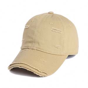 Vente en gros Casquette de baseball réglable en coton lavé unisexe pour homme et femme Casquette vintage en détresse - Product Image 3