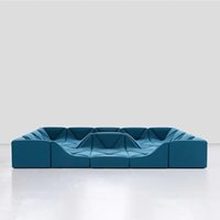 Canapé modulaire créatif, canapé modulaire moderne pour salon, ensemble de canapés Dune, design personnalisé, canapé en velours et éponge