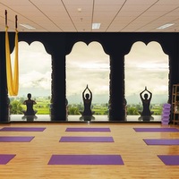 Revêtement mural pour club de santé, papier peint de fond pour studio de yoga, nouvelle décoration murale moderne de luxe imperméable non tissée pour salle de danse