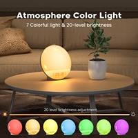 Lampe LED intelligente pour le réveil, avec contrôle tactile, pour la chambre des enfants et des bébés.