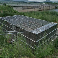 10000 15000 20000 Litre Réservoir de stockage d'eau galvanisé au feu Réservoirs d'eau souterrains