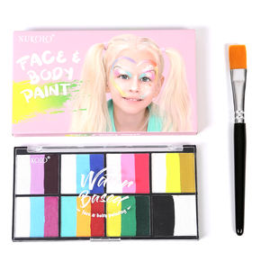 Set de <span class=keywords><strong>peinture</strong></span> <span class=keywords><strong>gouache</strong></span> à base d'eau avec <span class=keywords><strong>peinture</strong></span> pour visage arc-en-ciel 96 pièces <span class=keywords><strong>peinture</strong></span> corporelle <span class=keywords><strong>facile</strong></span> à laver - Product Image 6