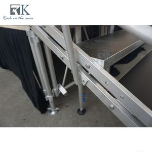 Scène de spectacle de 4 pieds x 8 pieds pour événements en plein air et en intérieur, hauteur réglable - Product Image 3