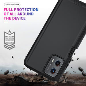 मोटो जी प्ले5जी 2024 डिफेंड केस के लिए ट्रिपल लेयर्स हैवी ड्यूटी आर्मर केस, बेल्ट क्लिप होल्स्टर के साथ मजबूत शॉकप्रूफ प्रोटेक्टिव केस - Product Image 3