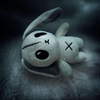 Boneka Kelinci Halloween Seram Custom OEM Grosir, Boneka Kelinci Hantu Lucu, Hadiah Unik Menyeramkan
