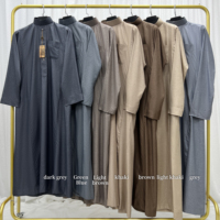 Nouveaux Modèles d'Abaya 2025, Vêtement Musulman Simple Islamique, Robe de Dubaï Arabie, Qamis Saoudien pour Hommes