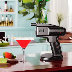 Smart Barware Kit Saveur Machine <span class=keywords><strong>Blaster</strong></span> Sans Fil Whisky Cocktail Fumée Infuseur Bubble Maker Gun pour Bartender's Bar - Product Image 6
