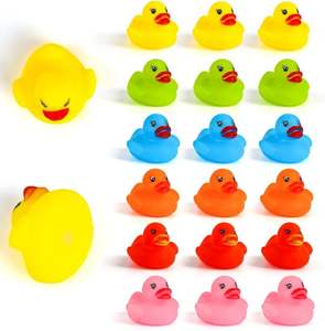 Canard en caoutchouc Jouets de bain 50PCS Mini Canards en vrac pour enfants Baby Shower Summer Beach Pool Activity Carnival Game - Product Image 1