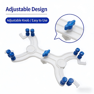 Soporte <span class=keywords><strong>de</strong></span> <span class=keywords><strong>Bureta</strong></span> <span class=keywords><strong>de</strong></span> Plástico <span class=keywords><strong>de</strong></span> <span class=keywords><strong>Doble</strong></span> Cara - Abrazadera Tipo Mariposa Estilo Americano (Compatible con Varillas <span class=keywords><strong>de</strong></span> 9-12 mm) - Product Image 4