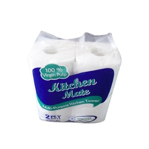 Usine 100% essuie-tout de cuisine pas cher <span class=keywords><strong>papier</strong></span> de cuisine vierge pâte de bois 2 rouleaux essuie-tout de cuisine - Product Image 1
