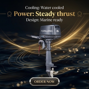 Fornlong 6HP 二冲程舷外机水冷式船用发动机舷外螺旋桨电机 - Product Image 5