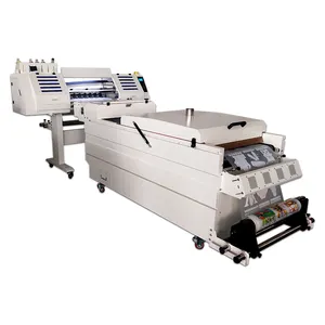 2023 HJD 60cm 2 or 4 i3200 Head DTF Printer With Automatic Powder Shaker T-shirt Printing Machine