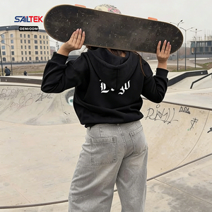 Felpe con <span class=keywords><strong>Cappuccio</strong></span> Personalizzate da <span class=keywords><strong>Donna</strong></span>, in Pile Pesante, Oversize, Stile Vintage, con Spalle Cadenti, Vestibilità Ampia, Streetwear - Product Image 4