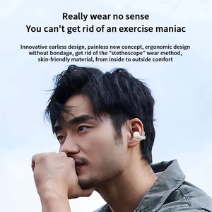 Annullare rumoroso orecchio aperto telefoni con la testa <span class=keywords><strong>senza</strong></span> fili con custodia di ricarica auricolari auricolari per l'esecuzione di polsini di musica da allenamento - Product Image 4