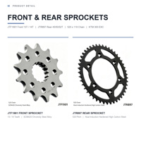 Kit chaîne et pignon personnalisé KTM 300 EXC, pas 520, 13T 52T, avant arrière, rapport d'engrenage OEM, vente en gros, distributeur
