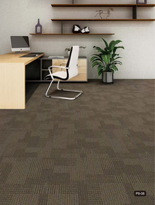 Losetas de Alfombra Cuadradas con Reverso de PVC Gris a Rayas, Fáciles de Instalar, para Uso Comercial en Oficinas, Hoteles, Pasillos y Restaurantes - Product Image 6