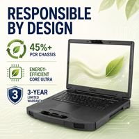 Ordinateur portable robuste industriel Getac S510, conforme à la norme MIL-STD-810H, IP53, processeur Intel Core Ultra AI, pour la fabrication
