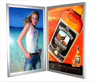 Áp phích trong nhà LED hộp Đèn nhôm hồ sơ LED Snap khung A2 thiết bị hiển thị quảng cáo ánh sáng - Product Image 2