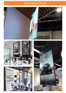 Funzione di visualizzazione della doppia finestra a sospensione del pannello segnaletica digitale portatile trasparente per macchina pubblicitaria LCD - Product Image 6