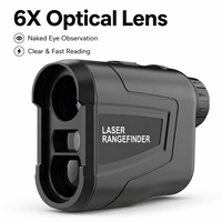 Télémètre laser de golf 800m, optique 6X, batterie 750mAh, fonction Pin Lock, vibration, compensation de pente, mesure d'angle, vitesse, hauteur et distance