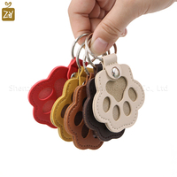Porte-clés Patte de Chat Mignonne en Cuir PU, Support Photo Léger pour Animaux, Motif Animal en Alliage, Idéal pour Cadeaux d'Anniversaire