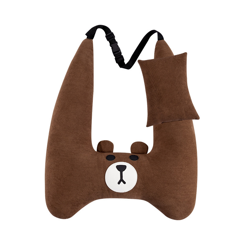 Coussin ours en peluche en forme de U (sous vide)