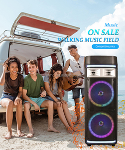 CH-1262 80W Bluetooth Hoạt Động Trolly Loa Kép 12 Inch Chuyên Nghiệp Hộp Không Dây Với Karaoke Microphone Điều Khiển Từ Xa - Product Image 5