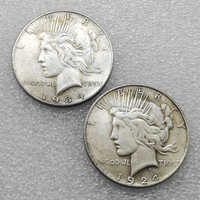 Pièces de monnaie commémoratives de style antique, Dollar de la paix double face 1921/1934, cadeaux, décoration de la maison