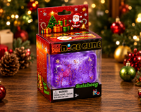 Jouet Squishy Cube de Noël à Remontée Lente, Balle Anti-Stress Douce à Presser, Jouet Sensoriel Fidget, Cadeau pour Enfants et Adultes