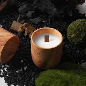 Support de bougie en bois pour bougies chauffe-plat, idéal pour l'aromathérapie, les mariages, les fêtes et la décoration intérieure - Product Image 2