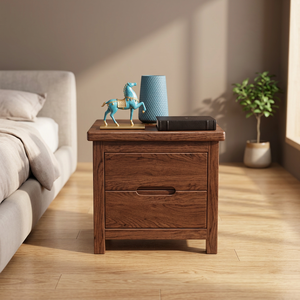 Modern Small Space Multi-Purpose Nightstand with Storage <b>Compact</b> <b>Bedside</b> <b>Table</b> for Bedroom Furniture - Product Image 2