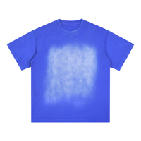 T-shirt unisexe à manches courtes en coton 100% respirant, coupe ample, 270 grammes, style vintage délavé à l'acide, effet vieilli, avec poche, idéal pour l'été