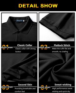 Polo di Alta Qualità in Cotone, Magliette Polo alla Moda per Golf e Sport all'Aperto, Personalizzabili con Ricamo - Product Image 6