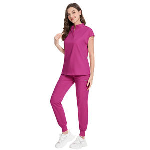 2024 broderie respirant femmes soins infirmiers gommage Spandex personnalisé Figsmedical gommages survêtement pantalon hommes gommages uniformes ensembles - Product Image 5