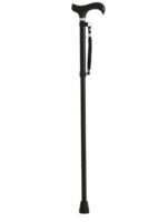 Canne de marche pliable réglable en hauteur, légère en aluminium, avec embout en caoutchouc antidérapant, poignée ergonomique, bâton de marche portable pour seniors