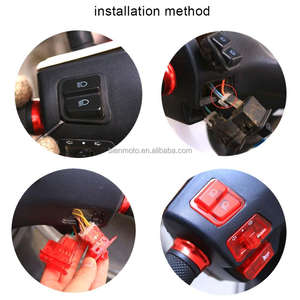 Pulsanti Interruttore Singolo Colorati 5 Pezzi per Luci, Clacson, Abbaglianti, Frecce e Avviamento per Ciclomotori, Scooter, Moto, Compatibili con Interruttori GY6 50cc 125cc 150cc - Product Image 2