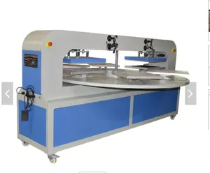 16X24 rotary 2 head with 6 pallet heat & cool press machine with laser alignment for cotton polyester t-shirt polo t-shirt bag